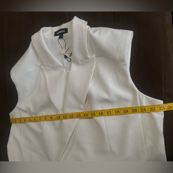 Express - white blazer vest - size L - Picture 5 of 7